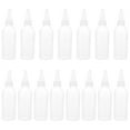 thumbnail image 1 of FELTECHELECTR 15 botellas de plástico transparente de 80 ml para arte en arena, con boquilla dispensadora (color aleatorio), 1 of 7