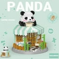 thumbnail image 2 of SKQIT Street View Coffee Shop Mini Building Blocks,911 Pieces Cute Panda Animal Micro Building Sets,Simulation Architecture Construction Toy,Creative Gifts for Adults, 2 of 7