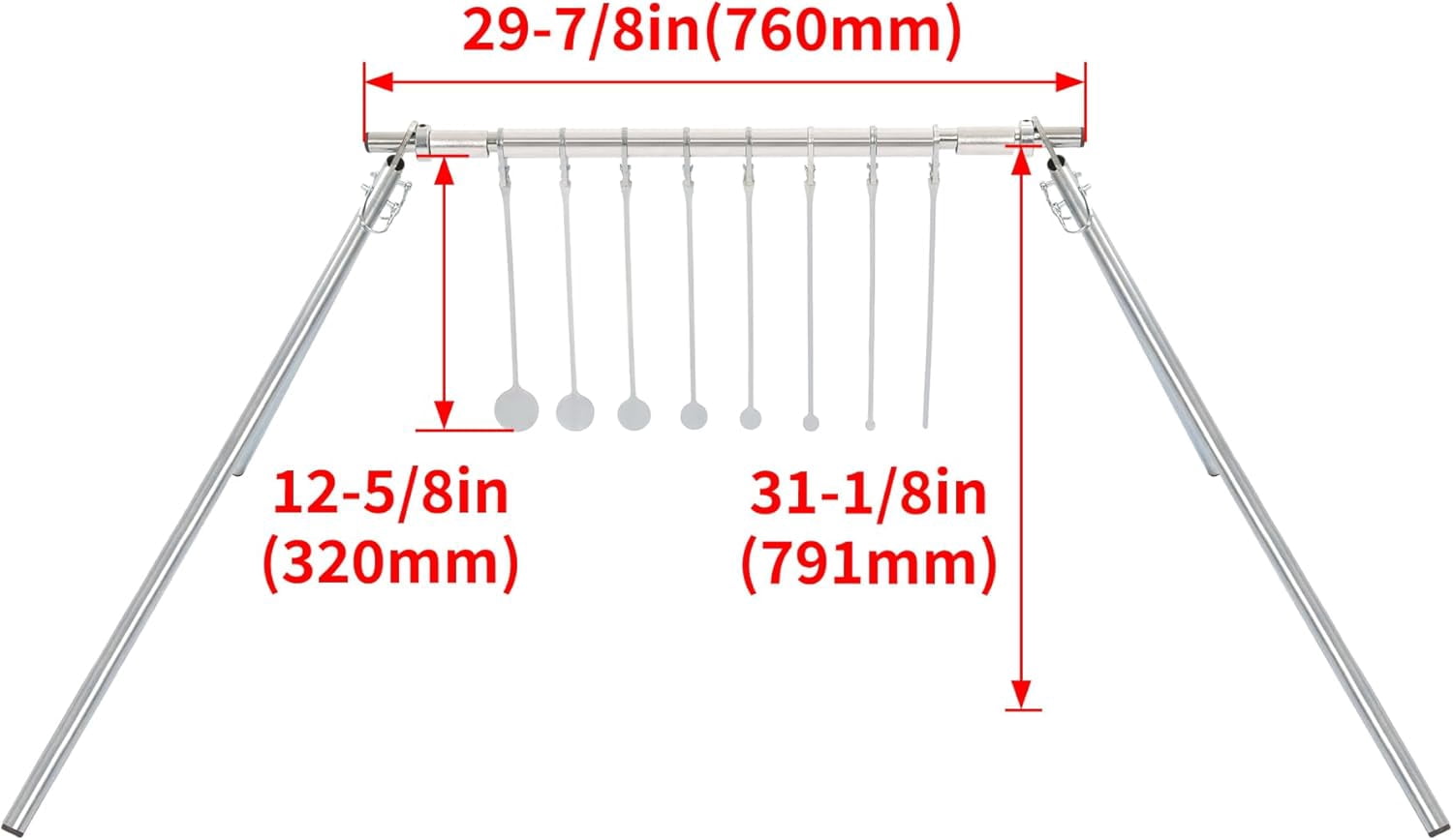 Kojem Steel Targets Spinning Rimfire Target for NRL 22 Rimfire Airgun Pellet Guns Plinking Target (Pipes are Not Included)