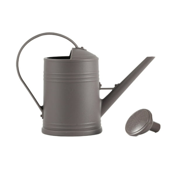 Regadera de plástico de 2 litros con boquilla larga para interiores, regadera con boquilla estrecha para jardín doméstico, macetas, bonsáis, pequeña herramienta de riego colgante precisa.