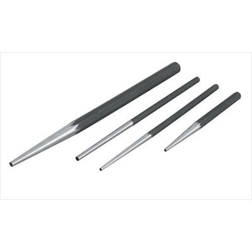 4 pc Long Tapered Alignment Drift Punch Set Mechanics Steel Taper