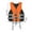 Orange, variant on Blueek Green High Buoyancy Reflective Adult Life Jacket - Adjustable Swim Vest for Emergency Safety in Water Sports(L)