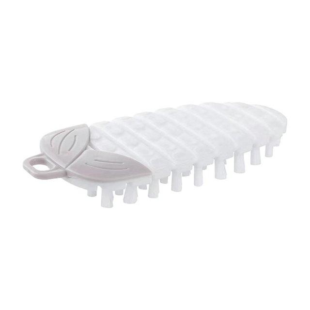 Multipurpose Bendable Cleaning Brush for Fruits, Vegetables, Pots, and Bowls, Soft Bristles with Hanging Hole, Compact Kitchen Scrubber for Tight Spaces