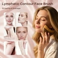 thumbnail image 2 of Cepillo facial para contorno linfático TARVOX, masajeador facial suave, paquete de 2, 2 of 6
