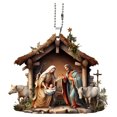 thumbnail image 2 of Christmas Nativity Scene Ornaments Acrylic Nativity Scene Pendant Hanging Ornament Nativity Scene Christmas Tree Decoration Birth Of Jesus Christian Decor, 4Inch, 2 of 4