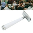 thumbnail image 4 of NFTIGB Manual Razors Fast Shave High Safety Double Edged Stable Sliding Easy to Use Long Handled Razors for Home Barber Salon, White, 5.91 inches / 15 cm, 4 of 9