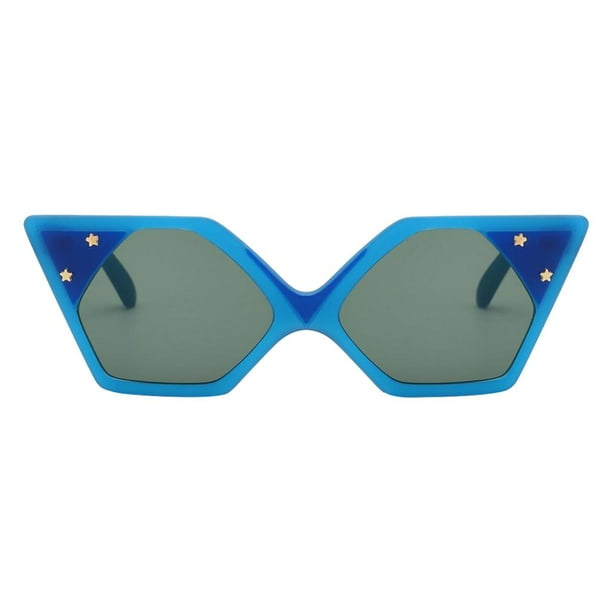 Gafas de terre Ojos de Gato Plastico Lentes Coloridad Proteccion 400 para Actividad Libre Azul Salvador gafas de sol para mujer ojo de gato Walmart en linea