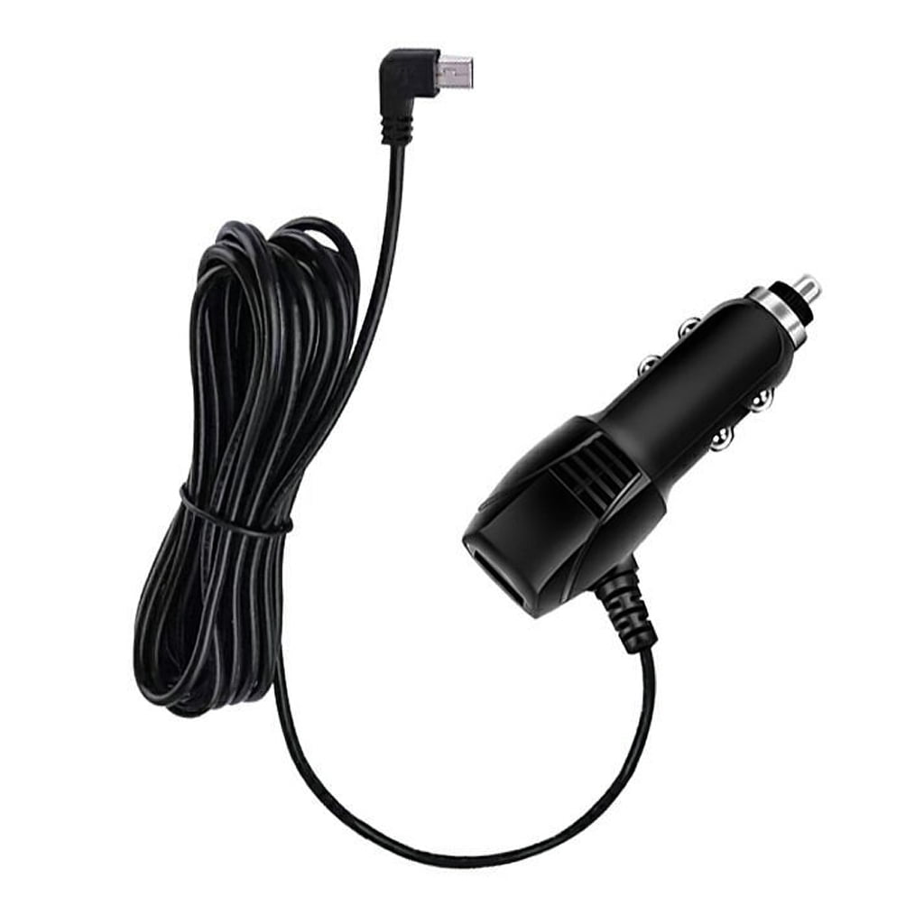 SIEYIO USB and Mini USB Car Charger for GPS and Dash Cam 5V 2A for 12V-36V Input