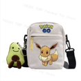 thumbnail image 1 of Bolso cuadrado pequeño con estampado de figuras de Pikachu para hombre y mujer, bolsa de viaje de hombro Diagonal de Pokémon, regalos de Navidad, novedad Fivean unisex, 1 of 2