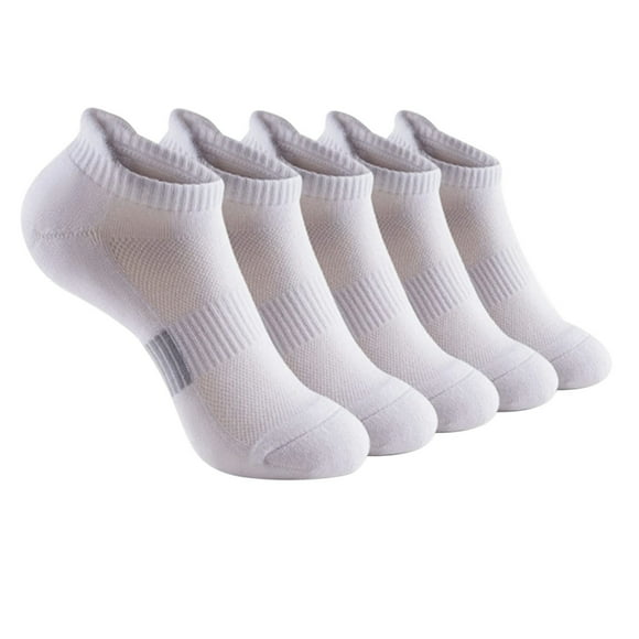 Besolor 5 Pairs Ankle Socks for Women Cotton Running Athletic Socks Breathable Low Cut Sports No Show Socks