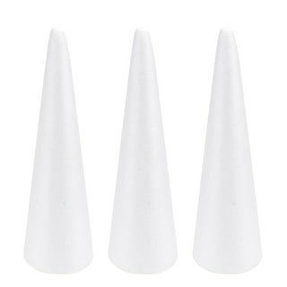 30pcs Blank Cone Shaped Styrofoam Polystyrene Foam For Arts Crafts