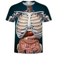 thumbnail image 1 of T-shirt Imprimé 3D Hip Hop d'Été pour Hommes Musculation Simulation Tatouage Muscle Manches Courtes Col Rond Grande Taille Tendance, 1 of 5