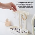 thumbnail image 4 of Jewelry Organizer,Jewelry Rack With Storage Tray Five Hooks Hanging for Necklaces,Bracelets,Chains,Rings,Earrings,Keys,Hair Accessories Storage Rack, 4 of 9