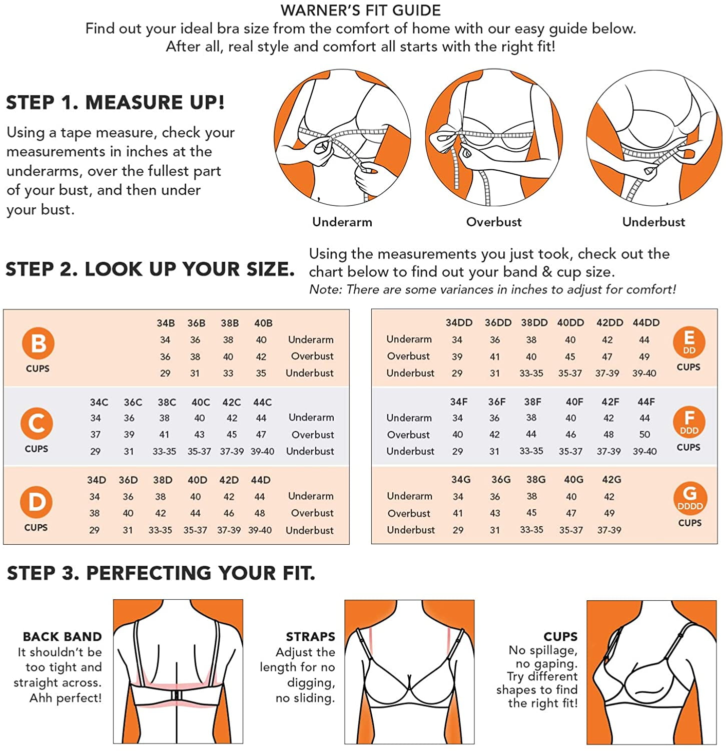 Warner's Womens No Side Effects® Underwire Bra 1356