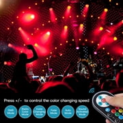 Stage Lights,2Pack 36LED RGB LED Par Lights, 7 Channel DJ Party Lights with Remote & DMX Controller Sound Activated Uplights for Events Birthday Bar Dance Decoration