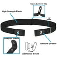 thumbnail image 2 of Falari No Buckle Stretch Belt for Women Men Boy Girl Elastic Waist Invisible Belt for Jeans/Pants Black XL, 2 of 6