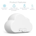 thumbnail image 4 of Pure Enrichment® PureBaby® Cloud Ultrasonic Cool Mist Humidifier - Whisper-Quiet Variable Mist for Up to 24 Hours, Color Changing Night Light, BPA-Free, Ideal for Baby Nursery & Kids Bedroom, 4 of 7