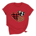 thumbnail image 2 of Valentines Shirts for Women: Cute Love Heart Shirt Valentine T Shirt Red Short Sleeve Casual Hearts Tops, 2 of 8