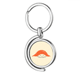 thumbnail image 1 of Sushi moon, Japón Rotating keychain Metal Keyring Holder, 1 of 2