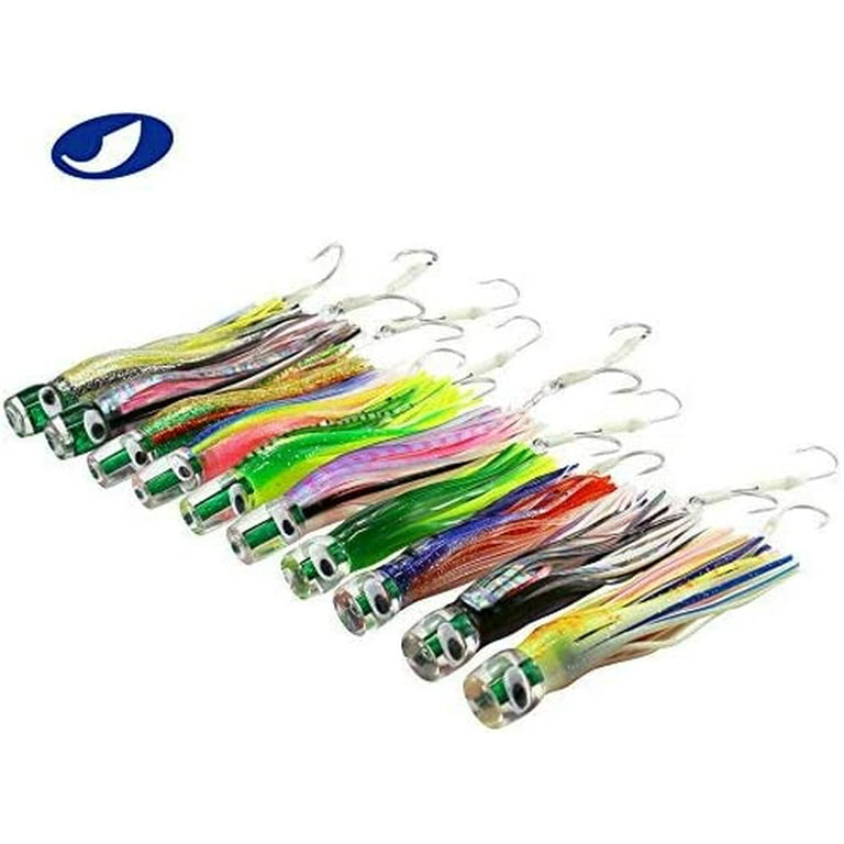 dolphin fishing lures cheap Dolphin/Dorado Saltwater “Flashy Mylar Feather” Lure — Ballyhood S 3/4oz Dolphin Snapper Zapper Chrome Dressed J HookThese Snapper Zappers have a J hooked dressed with bucktail and is a classic lure perfect for all species of saltwater fish Mahi Dino-Mite | Dolphin &