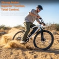 thumbnail image 4 of M2601 26" Electric Bike for Adults, 750W Peak Motor 48V Removable Battery Ebike, 7-Speed, Shock Absorption, 35 Miles Range, 20MPH Max Speed, Dual Disc Brakes, Orange, 4 of 10