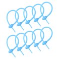 thumbnail image 1 of Reutilizables Cremallera Bridas, 6 Pulgadas Silicona Bridas Bolsa Clips, Multiuso Silicona Bridas, Cable Bridas, Pan Brida, Doméstico Retorcidas Bridas(Mar Azul Paquete de 20), 1 of 5