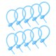 thumbnail image 1 of Reutilizables Cremallera Bridas, 6 Pulgadas Silicona Bridas Bolsa Clips, Multiuso Silicona Bridas, Cable Bridas, Pan Brida, Doméstico Retorcidas Bridas(Mar Azul Paquete de 20), 1 of 5