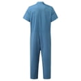 thumbnail image 3 of Combinaison Légère à Col Rabattu pour Hommes - Grande Taille Manches Courtes Multi-Poches pour Vacances Décontractées, 3 of 6