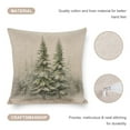 thumbnail image 4 of Pillows Cover Snowy Pine Trees with Snowflakes Decorative Throw Pillow Covers Christmas Fir Tree Winter Snow Landscape Sofa Pillow Cover 18"x18" Gifts for Home Decor, 4 of 7