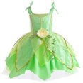 thumbnail image 1 of Vestido de hada verde con tintineo para el Día del Niño, vestido de Halloween y Navidad, 1 of 5