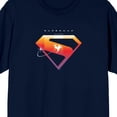 thumbnail image 7 of Superman 2025 Silhouette Logo Adult Navy Crew Neck Short Sleeve T-shirt-3XL, 7 of 7