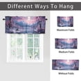 thumbnail image 6 of Wolf Rod Pocket Thermal Insulated Curtain Valance Winter Misty Forest Wildlife Snow Animal Safari Hunting Theme Window Treatment for Living Room Bedroom Bathroom 54 by 18 in, 1 Panel, 6 of 6
