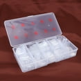 thumbnail image 1 of WHAMVOX 1000Pcs Fake Nails Piece Transparent Manicure Tool for Creative Nail Art and Removable Design, 1 of 8