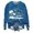 A-Blue2989, variant on Wxolcjlv Women's Island Text Print Sweatshirt Crew Neck Cut Sweatshirts