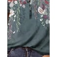 thumbnail image 3 of DYMADE Women Summer Short Sleeve Printed Ethnic Tunic T-Shirt, 3 of 5
