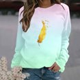 thumbnail image 1 of 50 % de Rabais Liquidation Chandail en Molleton Surdimensionné pour Femmes 2023 Mode Décontractée Manches Longues Col Rond Imprimé Chandail en Molleton Blouse, 1 of 1