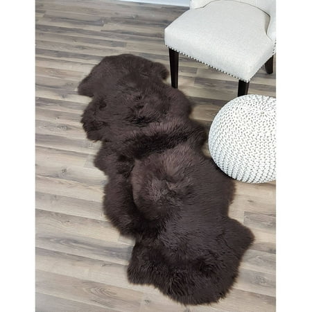 Genuine Australian Sheepskin Fur Rug Brown 2 X 5 6 Genuine Australian Sheepskin Fur Rug Brown