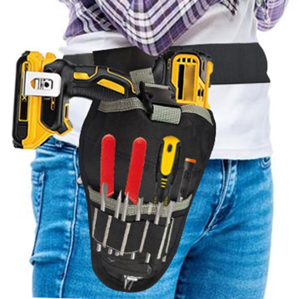 Funda Portátil para Taladro de Impacto, Bolsa de Herramientas, Bolsa de Cintura, Bolsillo de Almacenamiento de Herramientas para Carpintero, Soldador, Baoblaze Funda para taladro de impacto