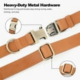 thumbnail image 5 of Plutus Pet Genuine Leather Dog Collar – Adjustable Pet Collar with Quick Release Metal Buckle, Soft Real Leather for Small Medium Large Dogs, Heavy Duty & Skin-Friendly (Light Brown, S), 5 of 10