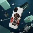 thumbnail image 3 of DistinctInk Tough Case for Apple iPhone 13 MINI (5.4" Screen), Compatible with MagSafe Charging - Valentine's Day German Shorthaired Pointer Puppy, 3 of 6