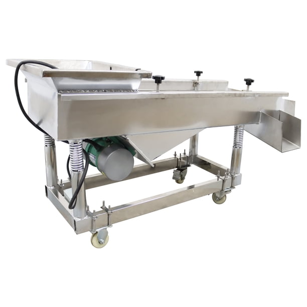 Mobile Vibrating Sand Screen Machine Linear Vibrating Screen 220V  (JG50-150,8mm) - Walmart Business Supplies