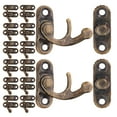 thumbnail image 1 of Minkissy 20Pcs Box Lock Latch Iron Cabinet Latch for Diy Enthusiasts Coffee Bronze, 1 of 6