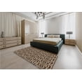 thumbnail image 5 of Ahgly Company Machine Washable Indoor Square Transitional Black Brown Area Rugs, 6' Square, 5 of 7