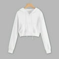 thumbnail image 2 of Gkeoshab Womens Hoodies Women's Long Sleeve V-Neck Button Down Cardigan Knit Shrugs Sweater White XXXL, 2 of 4