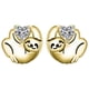 thumbnail image 2 of Aretes de Perezoso Chicos Slothy2 1 Pza Aretes OsoPerezoso/Corazón Color Oro Metal., 2 of 2