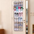 thumbnail image 1 of Hanging Shoe Organizer, Large-Size Durable Wall Shoe Organizer, 24 Pockets For Home Dorm Room, 1 of 8