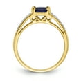 thumbnail image 2 of Primal Gold 14 Karat Yellow Gold Sapphire and Diamond Ring, 2 of 5