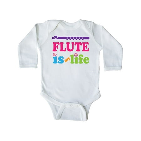 

Inktastic Flute Music Band Gift Gift Baby Girl Long Sleeve Bodysuit
