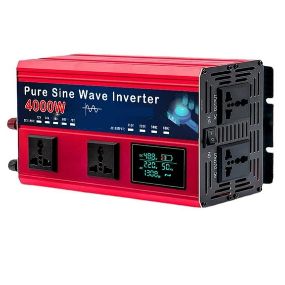 4000W/5000W/5500W Pure Sine Wave Inverter DC 48V/60V/72V To AC 220 Car Solar Power Inverter ,Easy to Operate