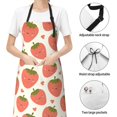 thumbnail image 6 of Picia Hand Drawn Strawberry Waterproof Apron for Unisex Adult - Adjustable Bib Apron with Pockets, Ideal for Cooking, Gardening, Painting, and Household Chores, 6 of 9